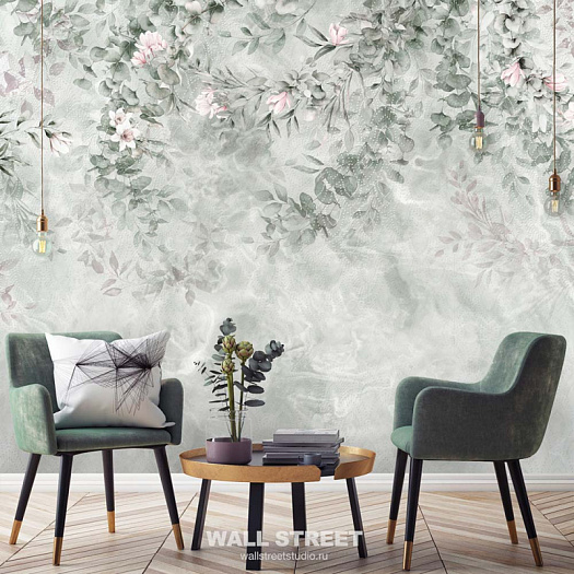 Фотообои в интерьере артикул Fiore 12, ЦВЕТОК / FIORE, Wall street