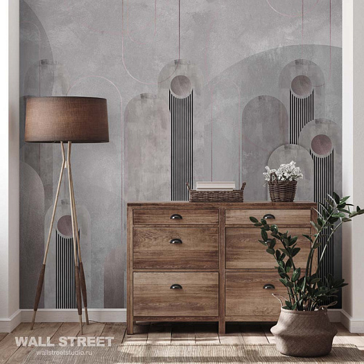 Фотообои в интерьере артикул Deco 15, АРТ-ДЕКО / DECO, Wall street