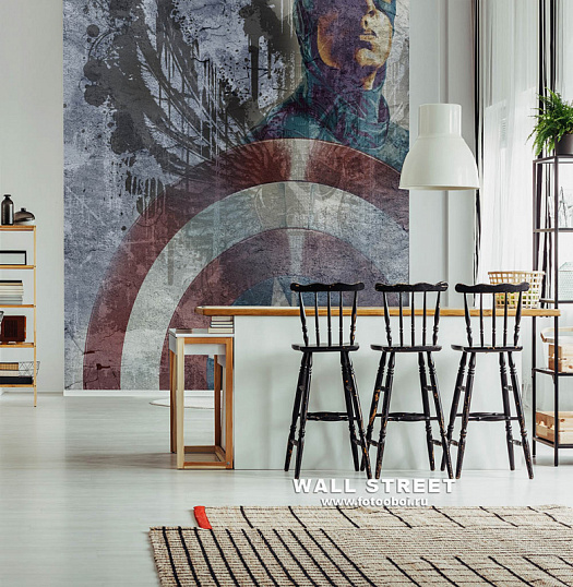 Фотообои в интерьере артикул podLOFT 12, ПОДЛОФТ / PODLOFT, Wall street